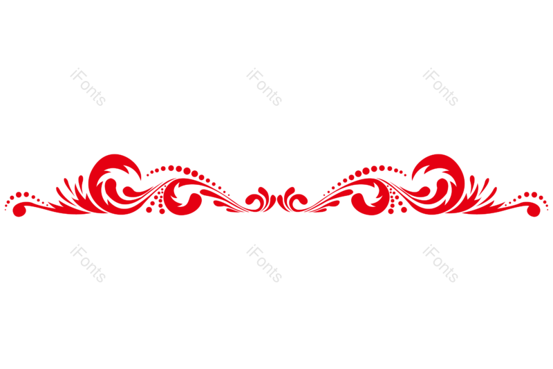 中式花纹图片,红色花纹元素,PNG,免抠素材